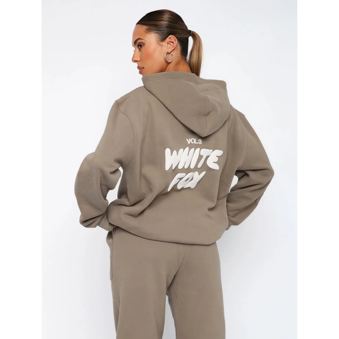 Oversized Graphic Hoodie | “White Fox Vol.3” Printed Pullover | Casual Streetwear Canada