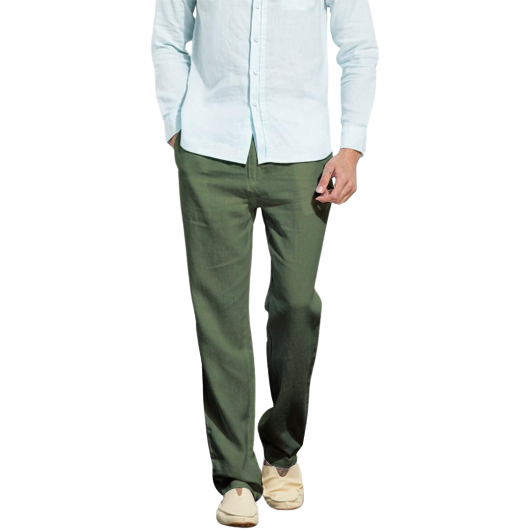 Men’s Linen Blend Trousers | Lightweight Summer Pants Canada