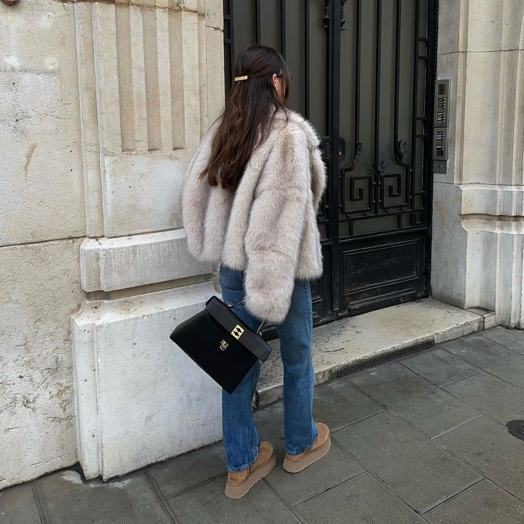 Women’s Synthetic Fur Oversized Jacket | Plush Cold-Weather Layer | Streetwear Luxe Look