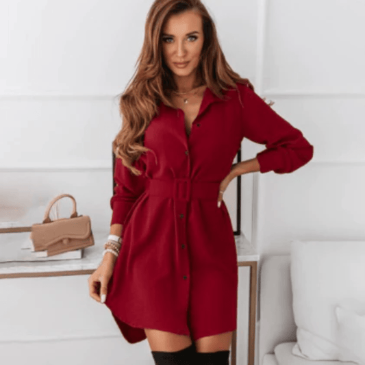 Elegant Belted Blazer Dress | Tailored Fit | Chic Formal Wear