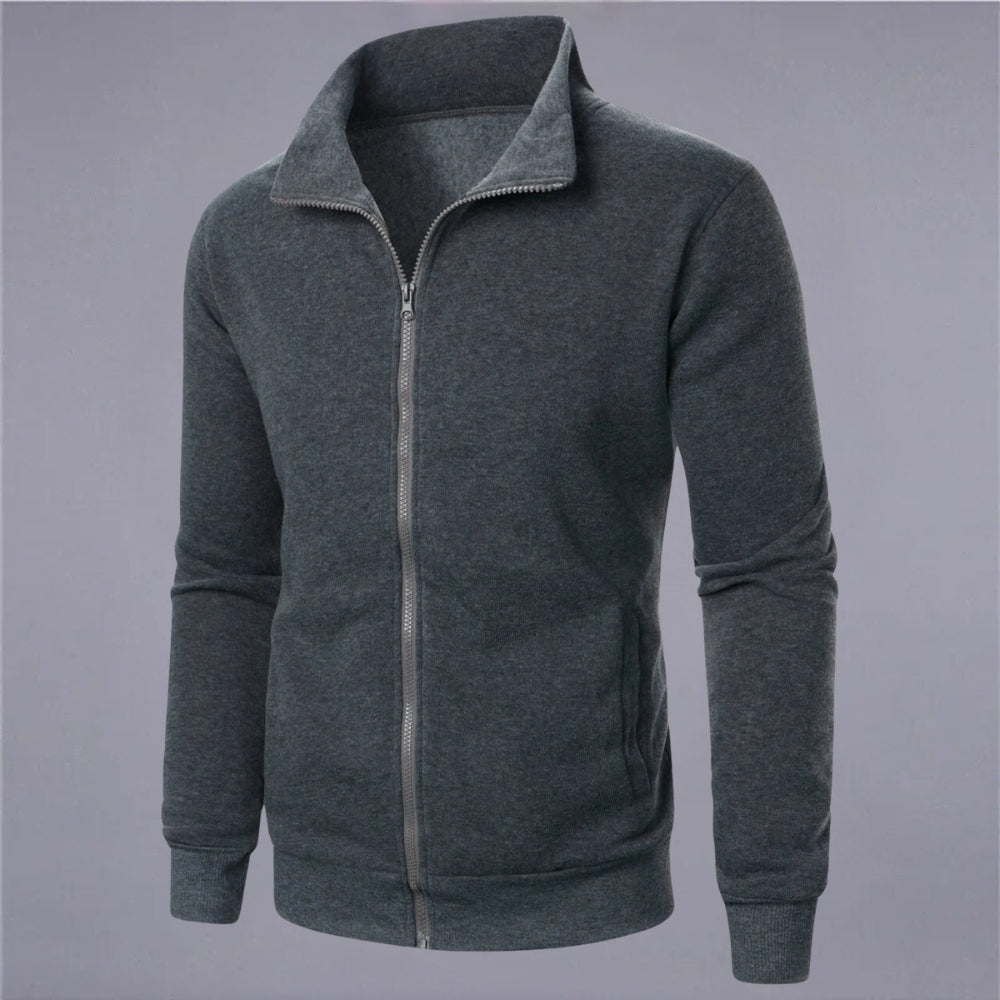 Men’s Zip-Up Track Jacket | Lightweight Performance Knit | Minimalist Athletic Layer
