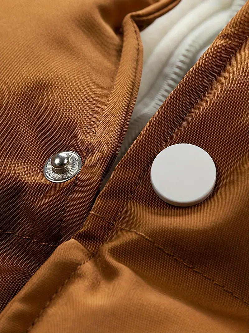 Men's Colour-Block Puffer Jacket | Sherpa Lined | Hooded Varsity Style