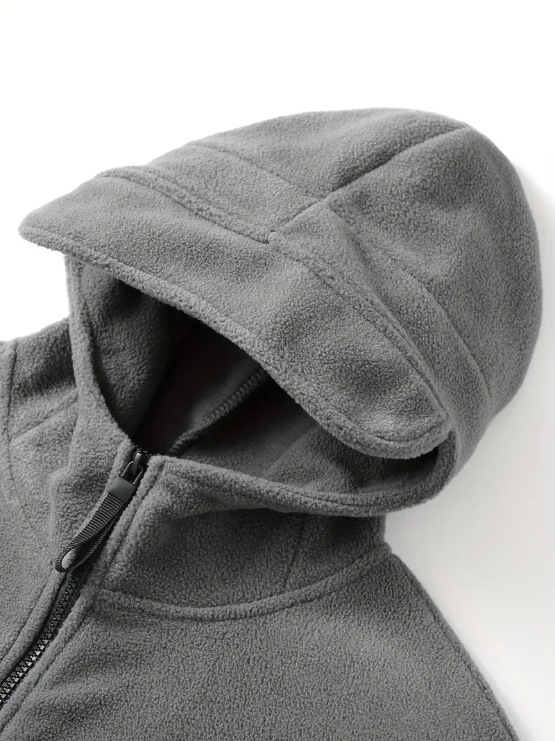 Men's Tactical Hoodie Jacket | Multi-Pocket Design | Fleece Lined | Outdoor Performance