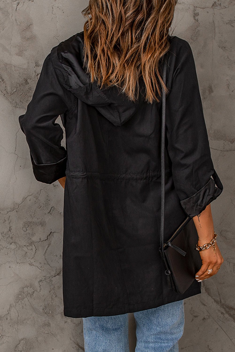 Lightweight Hooded Jacket | Water-Resistant | Adjustable Waist | Casual Layer
