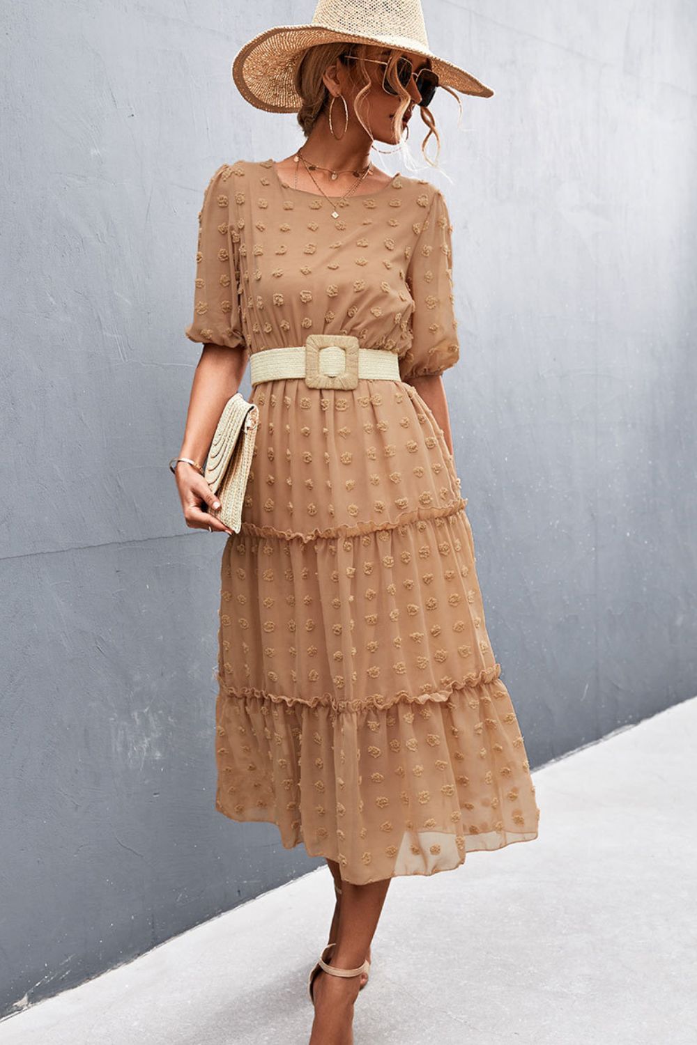 Tiered Lace Midi Dress | Elegant & Flowy | Perfect for Special Occasions