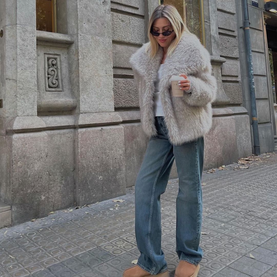 Women’s Synthetic Fur Oversized Jacket | Plush Cold-Weather Layer | Streetwear Luxe Look