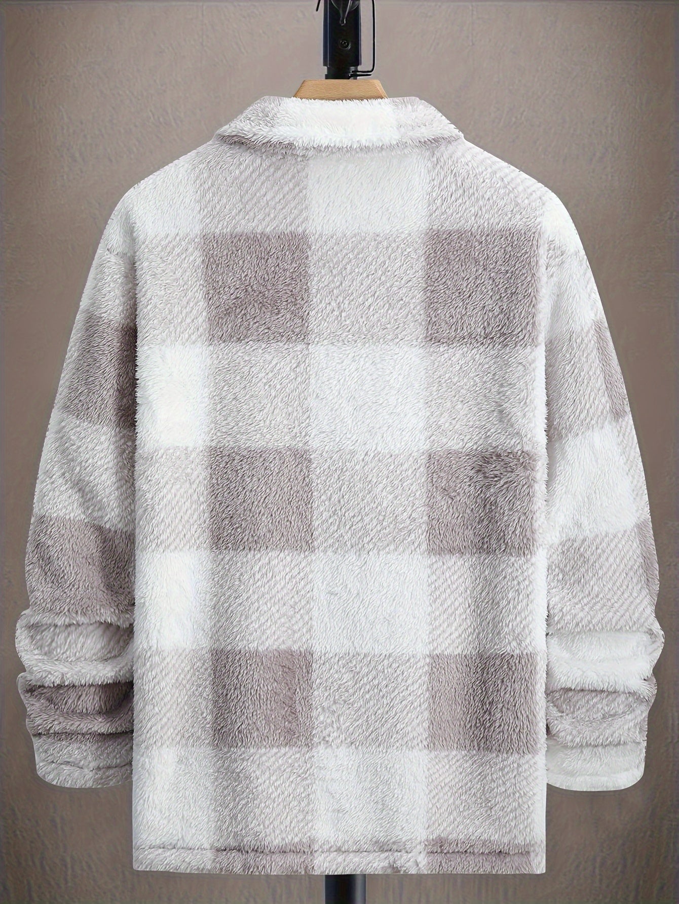 Men’s Sherpa Shirt Jacket | Plush Button-Up Shacket | Soft Everyday Outerwear