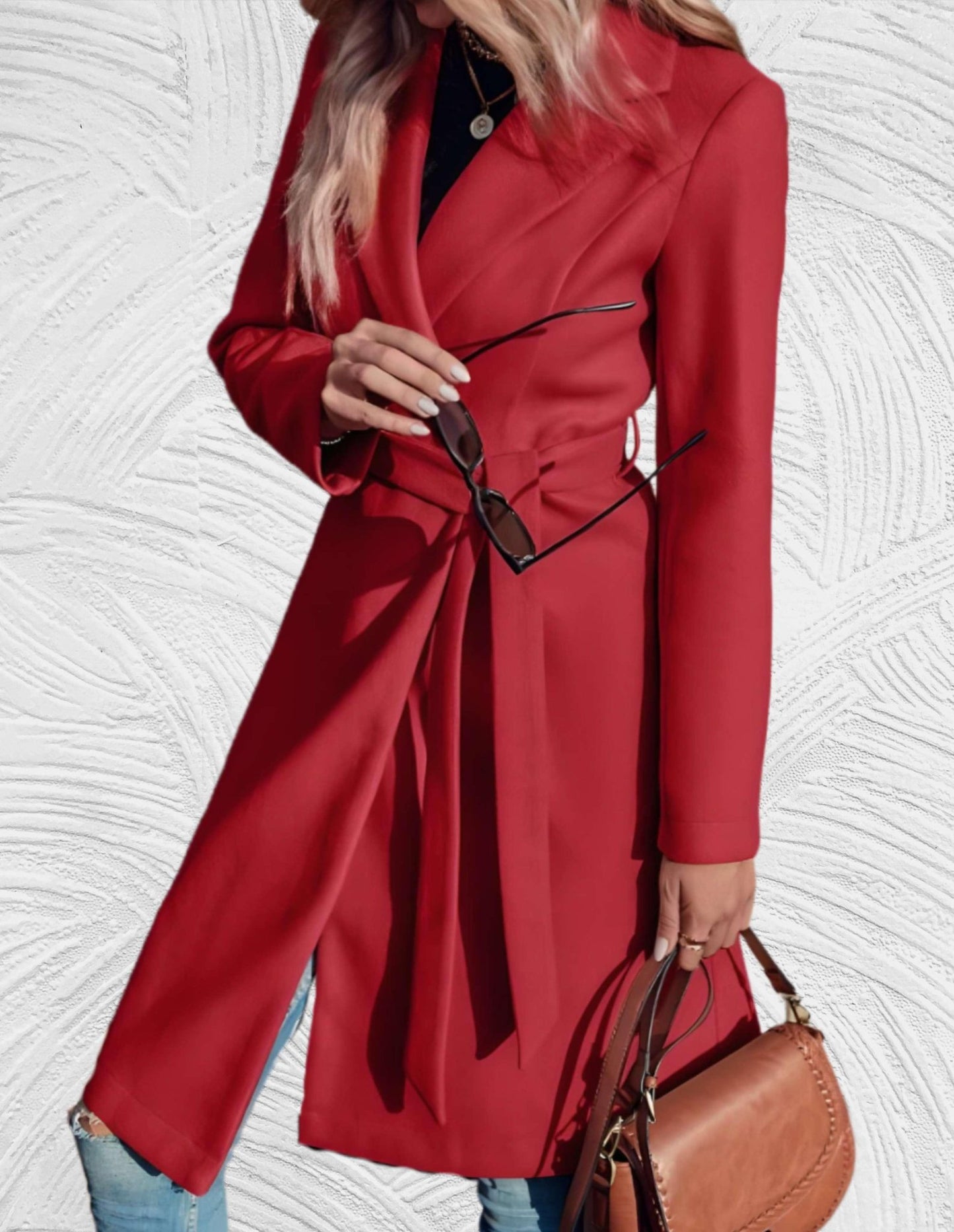 Classic Double-Breasted Trench Coat | Tailored Fit | Lightweight Design | Fall & Spring Essential