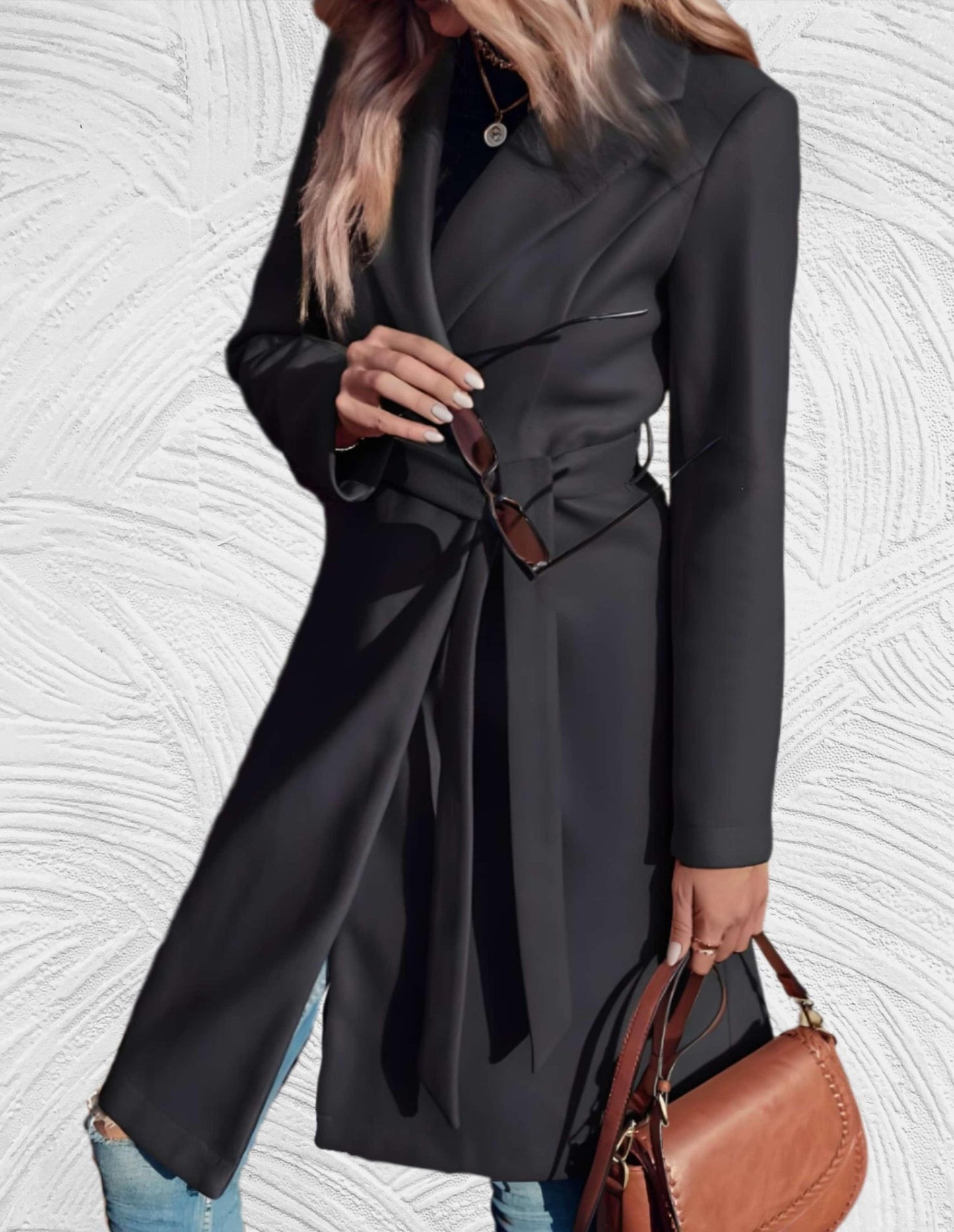 Classic Double-Breasted Trench Coat | Tailored Fit | Lightweight Design | Fall & Spring Essential