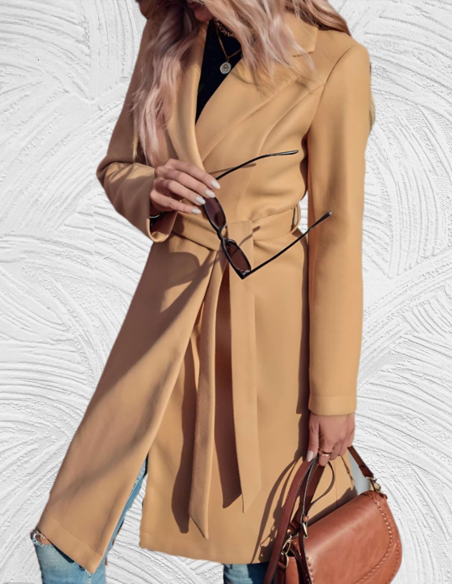 Classic Double-Breasted Trench Coat | Tailored Fit | Lightweight Design | Fall & Spring Essential