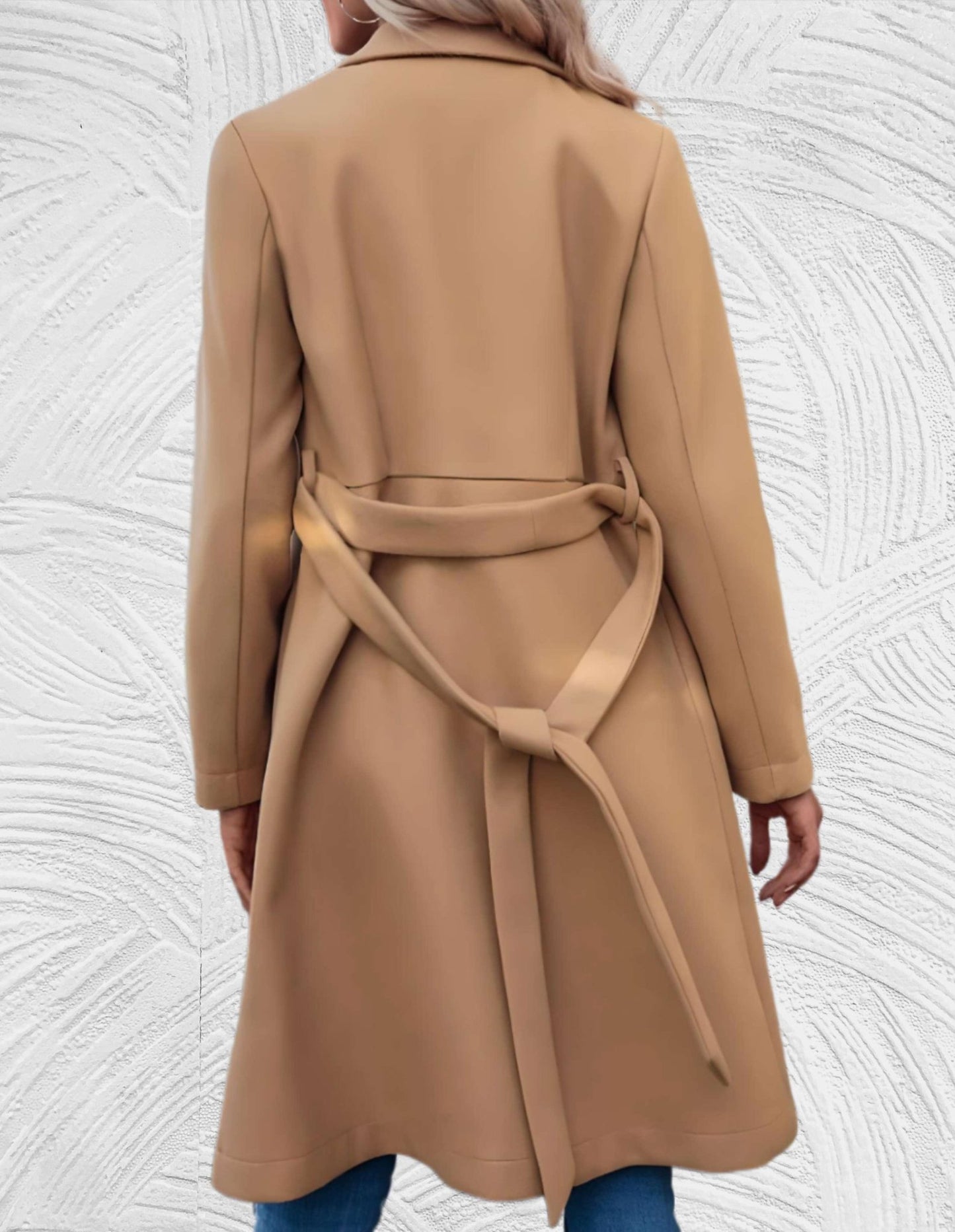 Classic Double-Breasted Trench Coat | Tailored Fit | Lightweight Design | Fall & Spring Essential