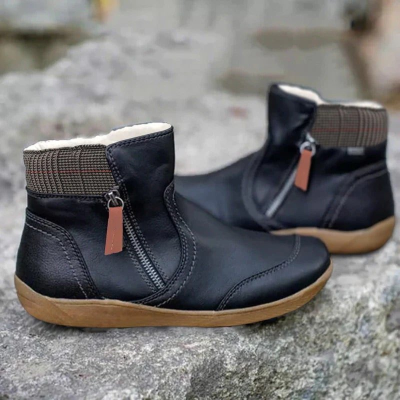 Fleece-Lined Ankle Boots | Warm & Comfortable | Casual Design