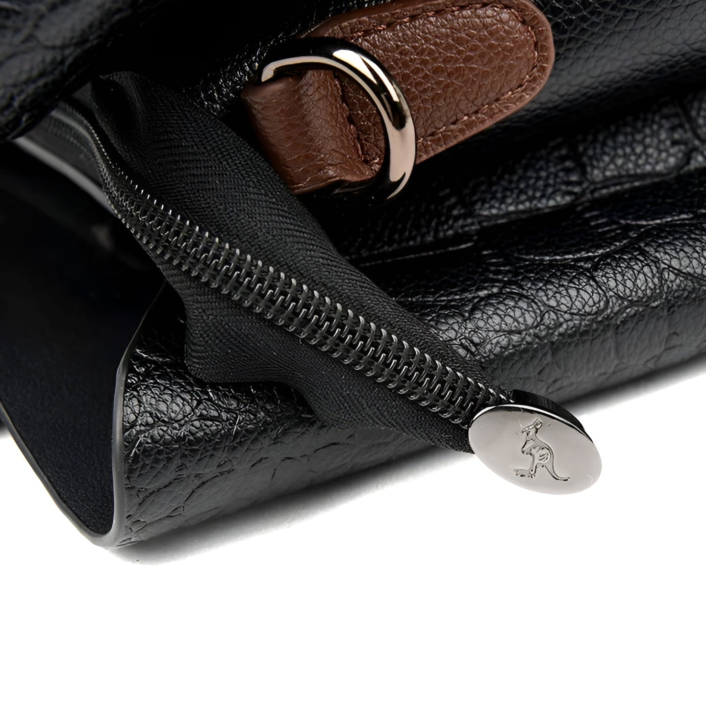 Crocodile Embossed Handbag | PU Leather | Nylon Lining | Elegant Carryall