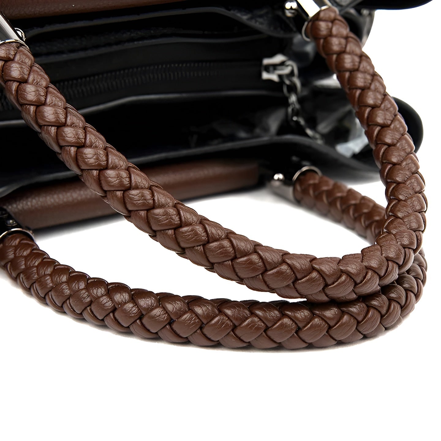 Crocodile Embossed Handbag | PU Leather | Nylon Lining | Elegant Carryall