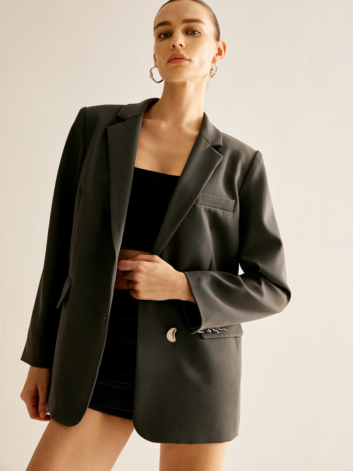 Classic Double-Breasted Blazer | Modern Tailoring | Versatile Layer