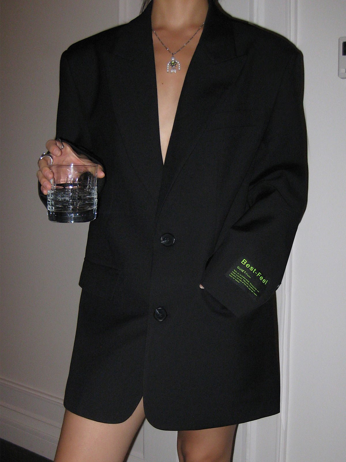 Oversized Blazer Dress | Tailored Chic | Lightweight Suiting Fabric