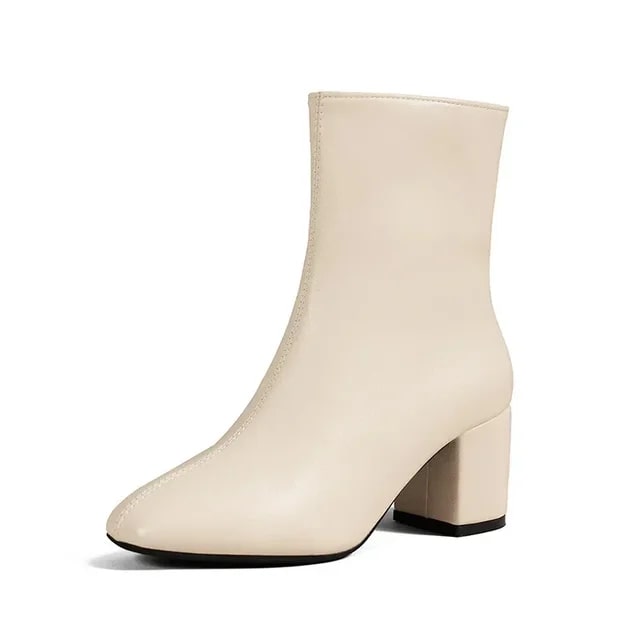 Block-Heeled Ankle Boots | Sleek & Polished | Modern Design