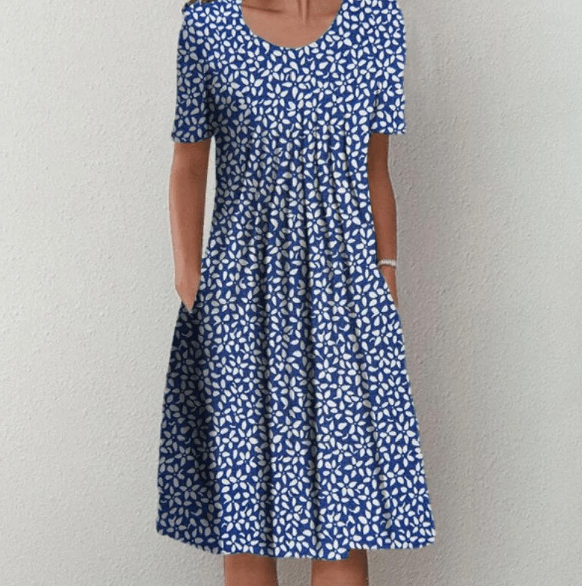 Floral Scoop Neck Midi Dress | Breezy Everyday Summer Look