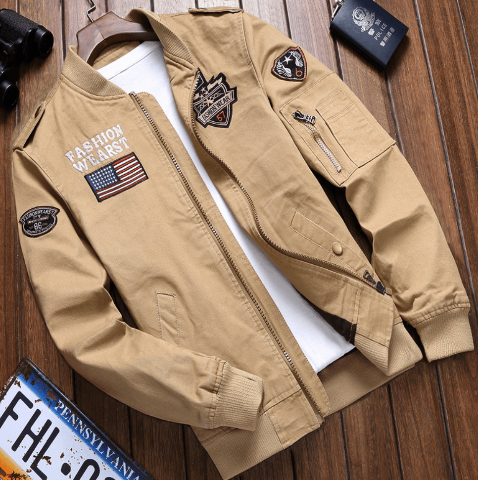 Men’s Bomber Jacket | Military-Inspired Style | Casual Outerwear