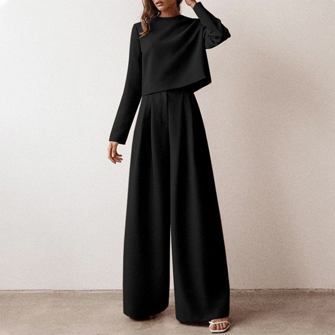 Wide-Leg Pant Set | Minimalist Two-Piece | Relaxed Tailored Fit