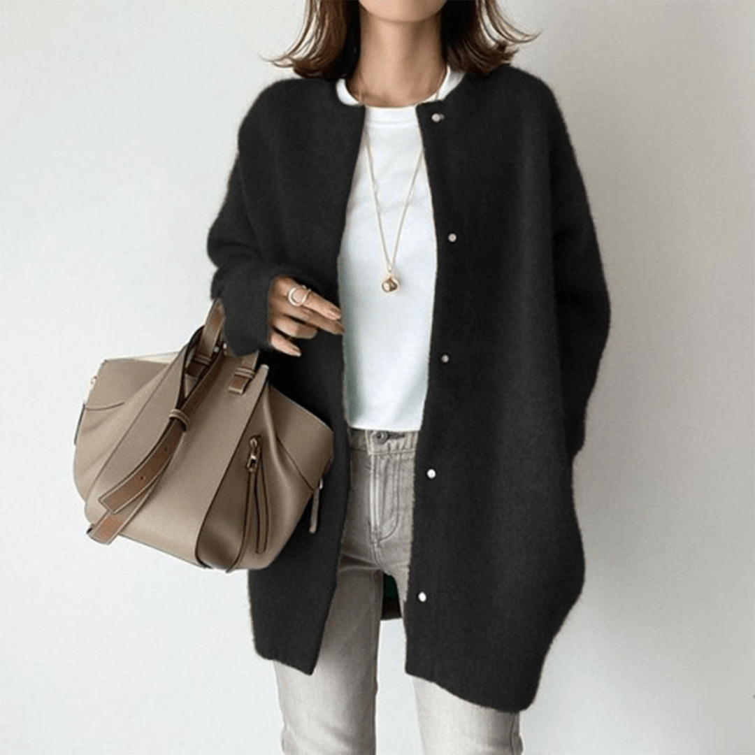 Oversized Knit Cardigan | Open-Front Design | Soft acrylic Blend | Casual Layering