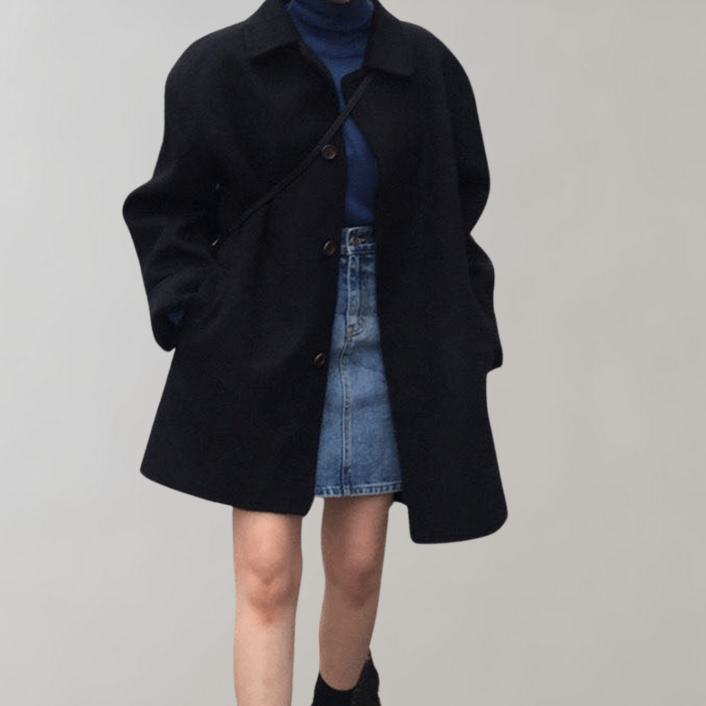 Boxy Wool Coat | Oversized Minimalist Design | Soft & Warm | Everyday Outerwear