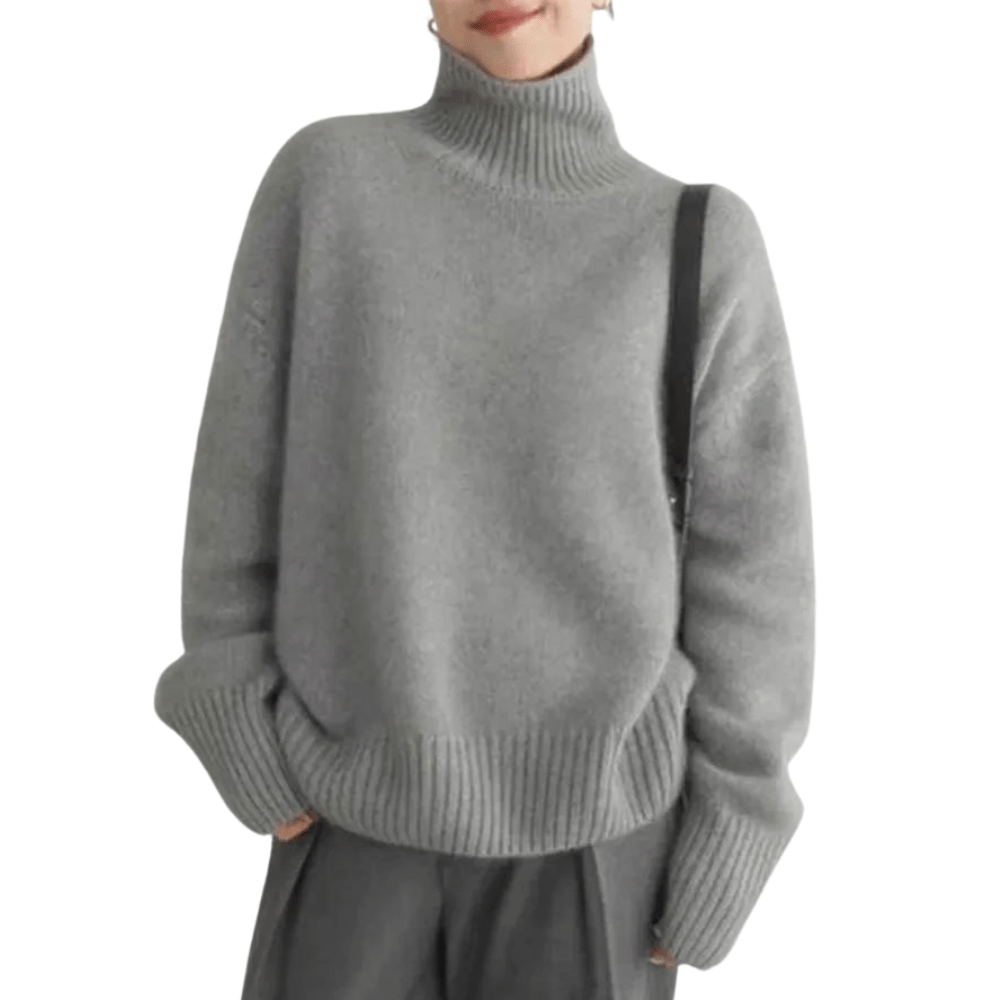 Oversized Turtleneck Sweater | Soft Knit Blend | Effortless Winter Style