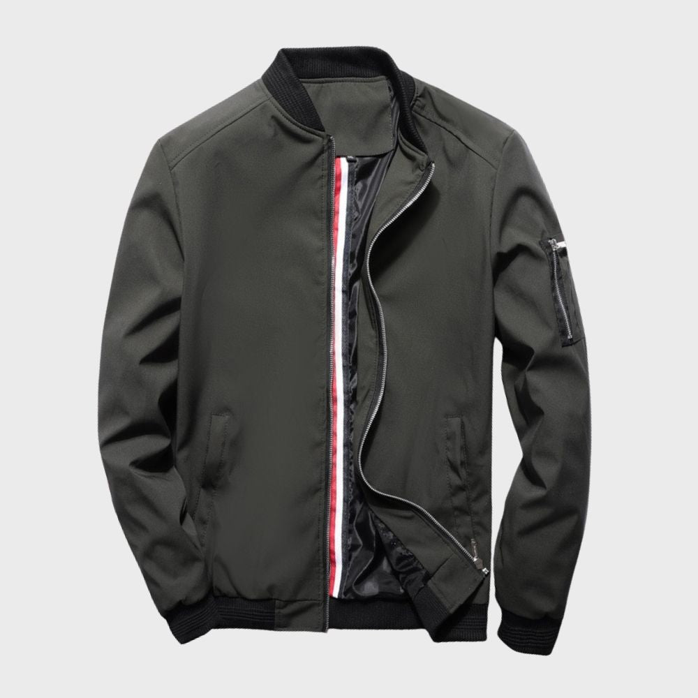 Men’s Bomber Jacket | Slim Fit Zip-Up | Lightweight Urban Layer