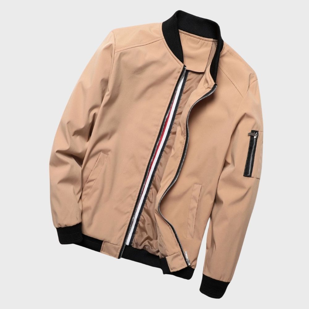 Men’s Bomber Jacket | Slim Fit Zip-Up | Lightweight Urban Layer