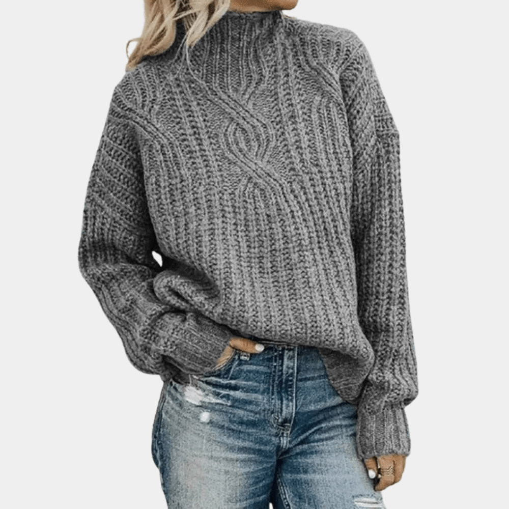 Cable Knit Turtleneck Sweater | Oversized Fit | Soft Chunky Knit | Winter Essential