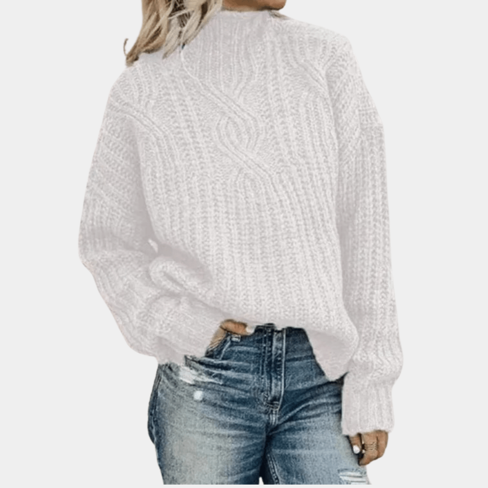 Cable Knit Turtleneck Sweater | Oversized Fit | Soft Chunky Knit | Winter Essential