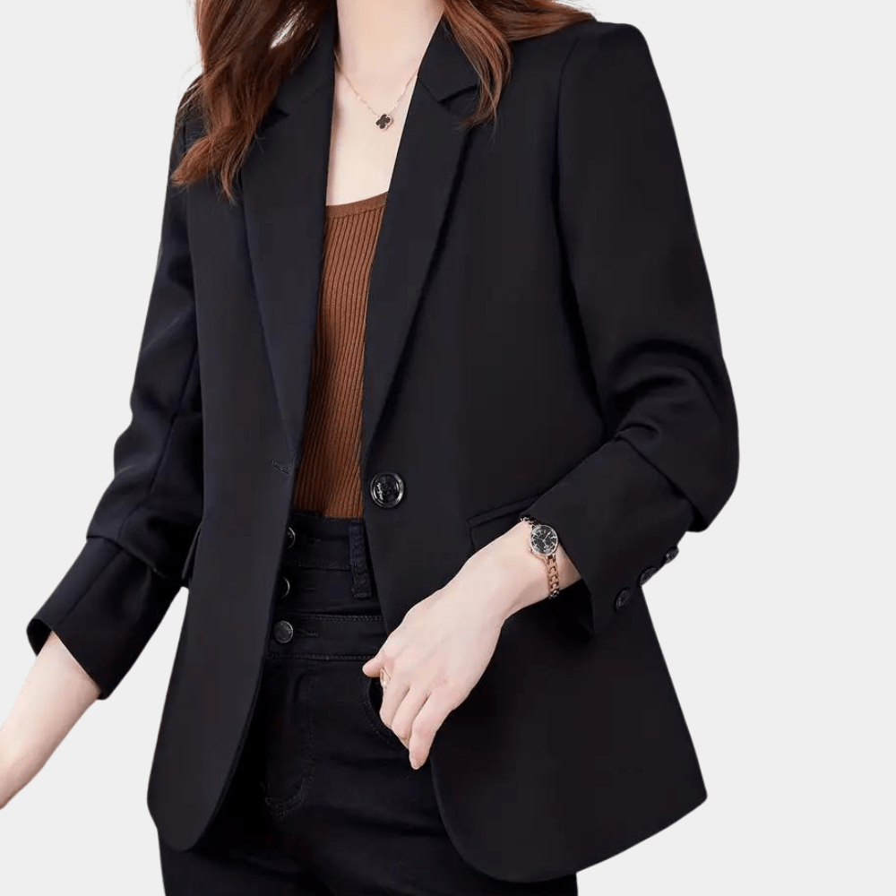 Single-Button Blazer | Tailored Fit | Elegant & Versatile | Office to Casual