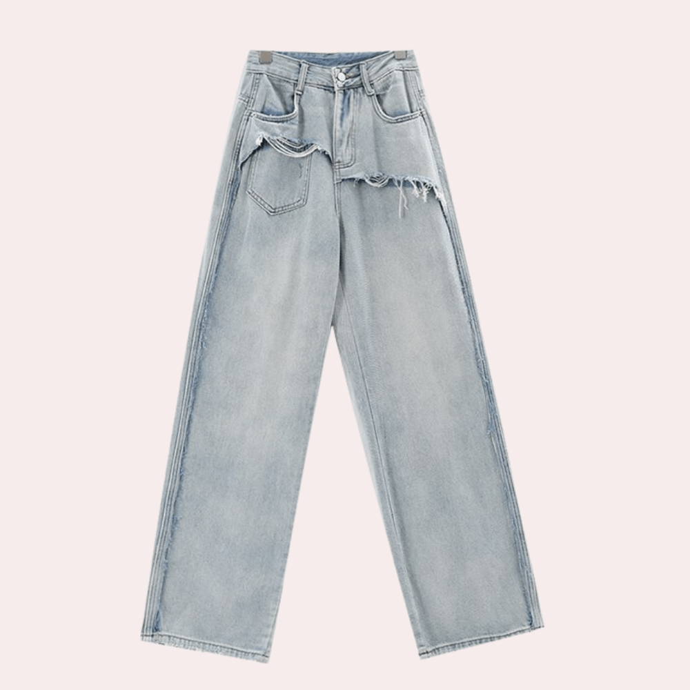 Baggy Wide-Leg Jeans | Vintage Wash | 100% Cotton | Streetwear Essential