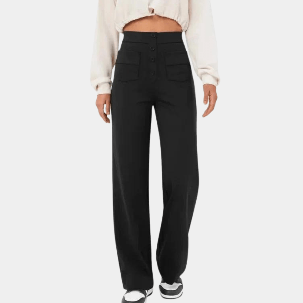 High-Waisted Wide-Leg Pants | Trendy & Comfortable | Soft Fabric | Casual & Streetwear