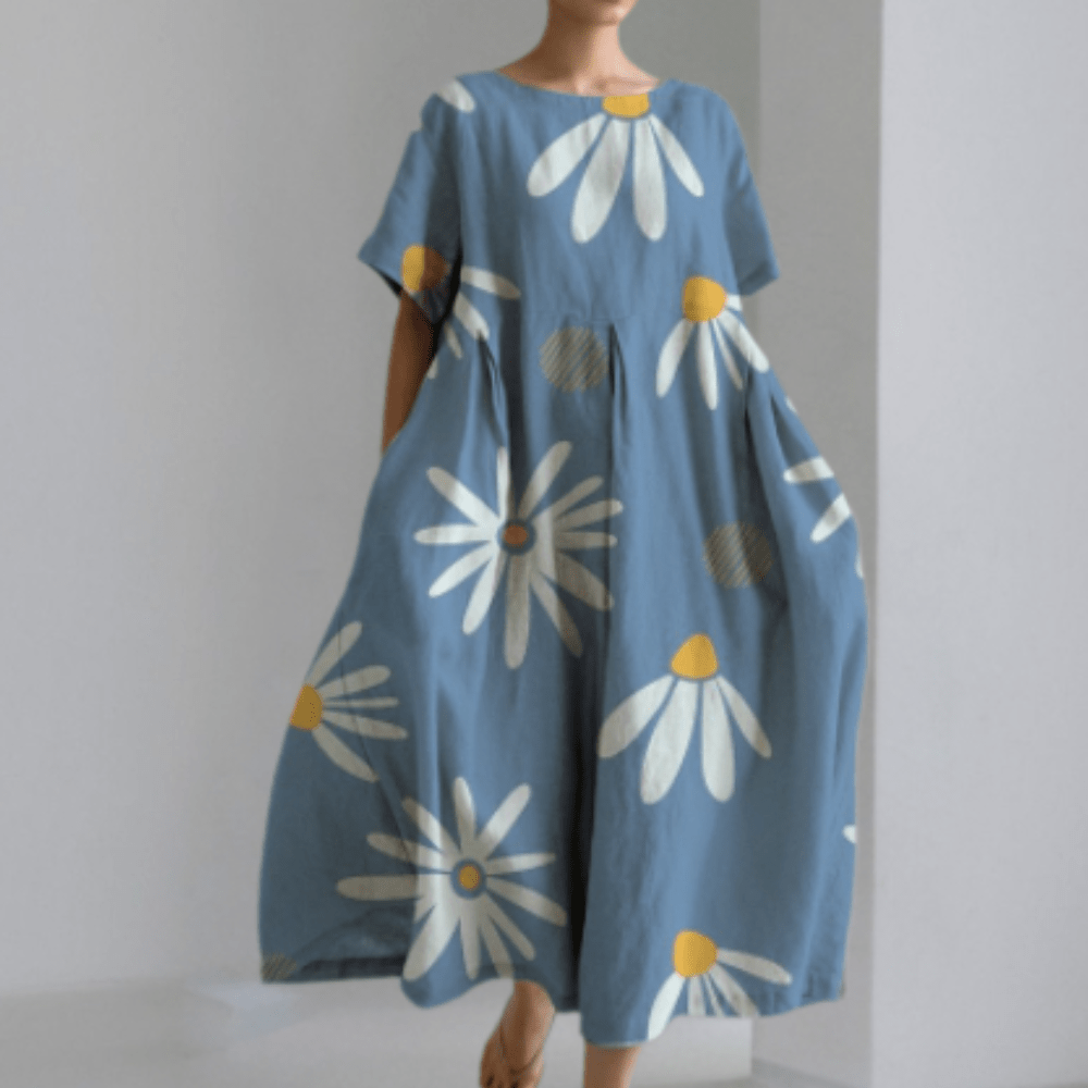 Flowy Bohemian Maxi Dress | Loose Fit | Lightweight Fabric | Summer Casual