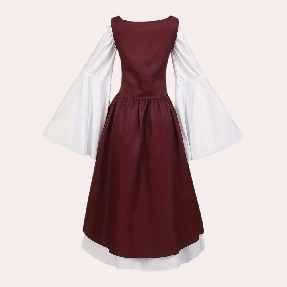 Medieval Renaissance Gown | Two-Piece Corset Dress | Vintage Lace-Up | Cosplay & Festival Wear