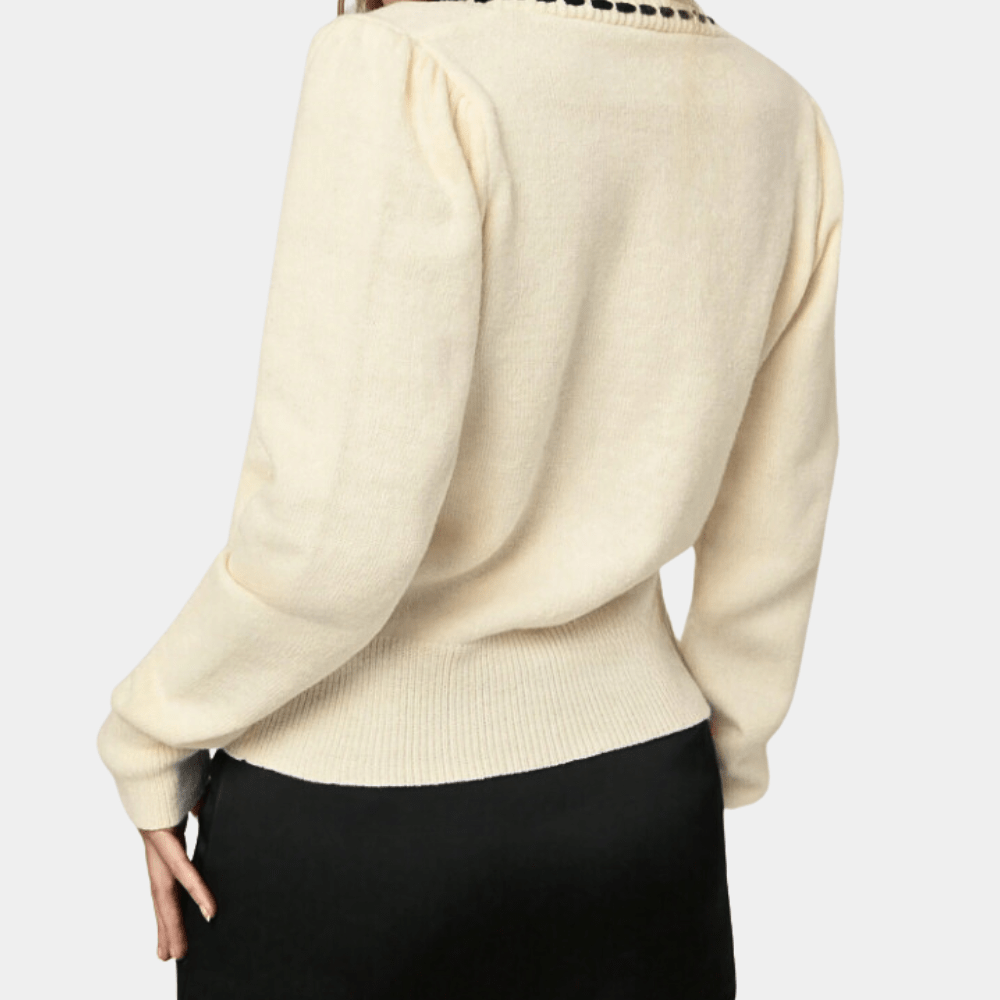 Bow-Tie V-Neck Cardigan | Elegant & Feminine | Soft Knit Fabric | Chic Layering