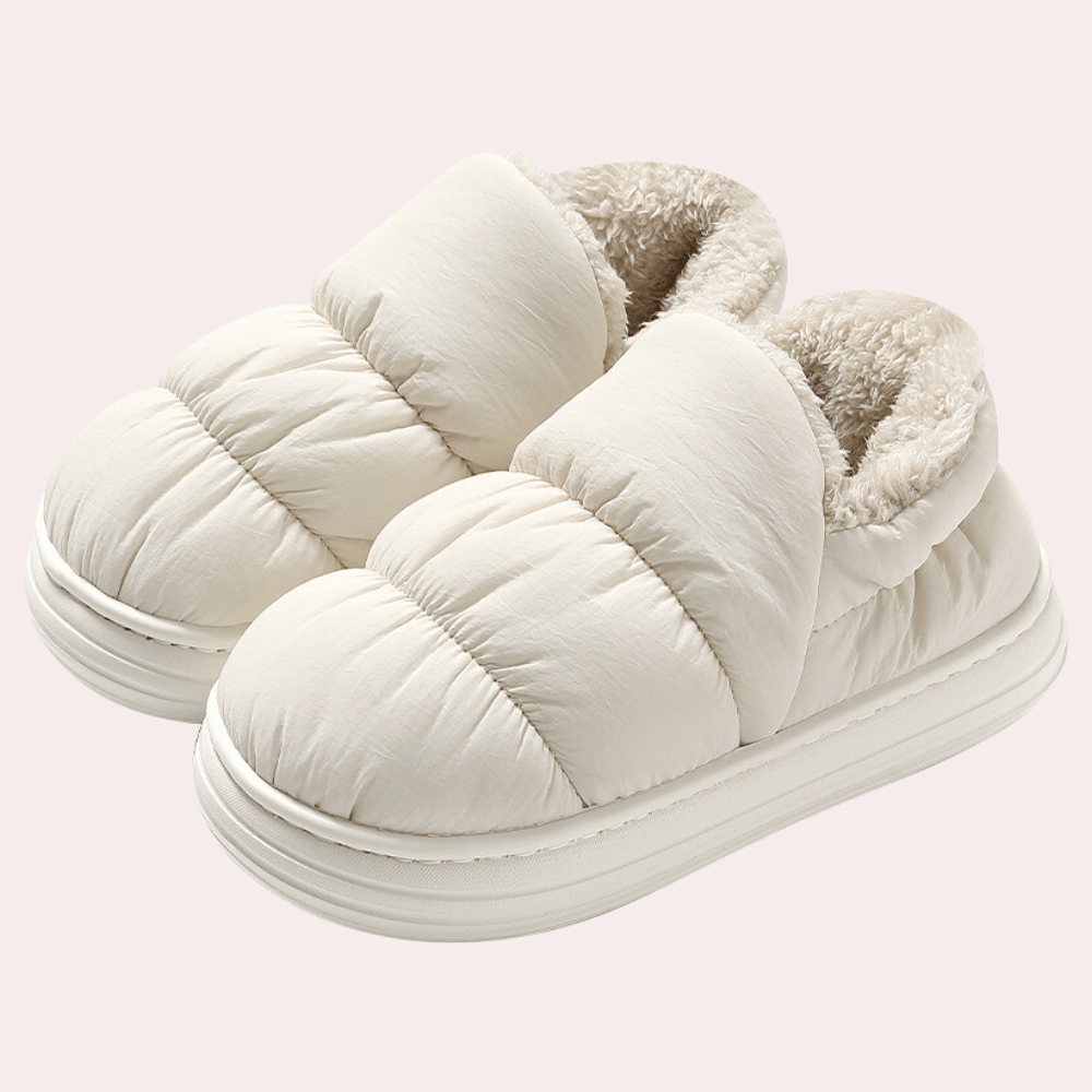 Women's Plush Lined Winter Slippers | Cozy Indoor & Outdoor Slip-Ons