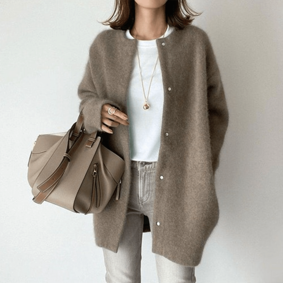 Oversized Knit Cardigan | Open-Front Design | Soft acrylic Blend | Casual Layering
