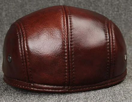 Men’s Leather Flat Cap | Classic Ivy Style | Soft Structured Fit