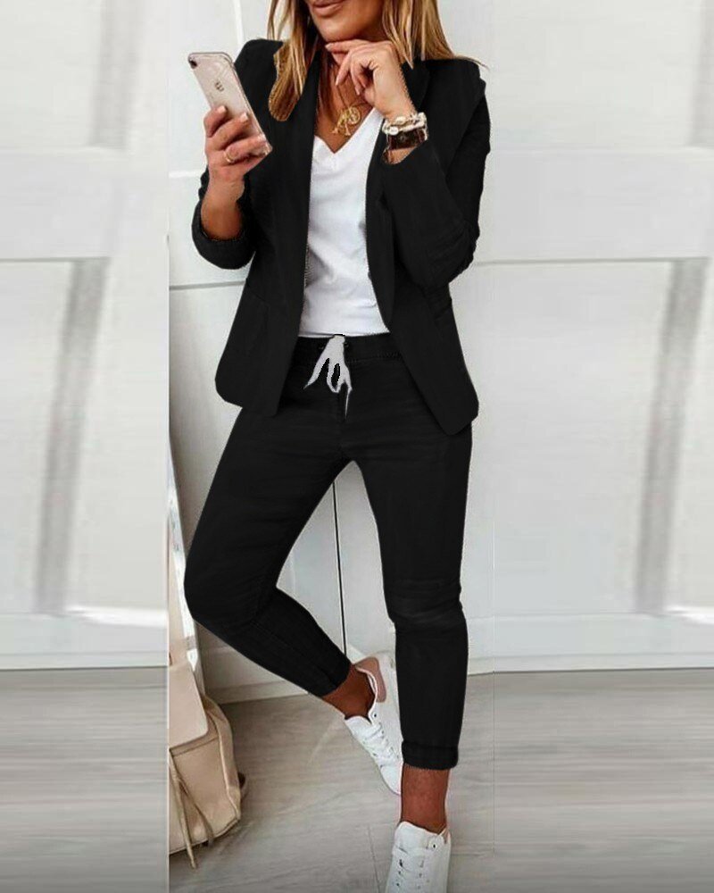 Jogger Blazer Set | Casual Tailored Fit with Stretch Jogger Pants