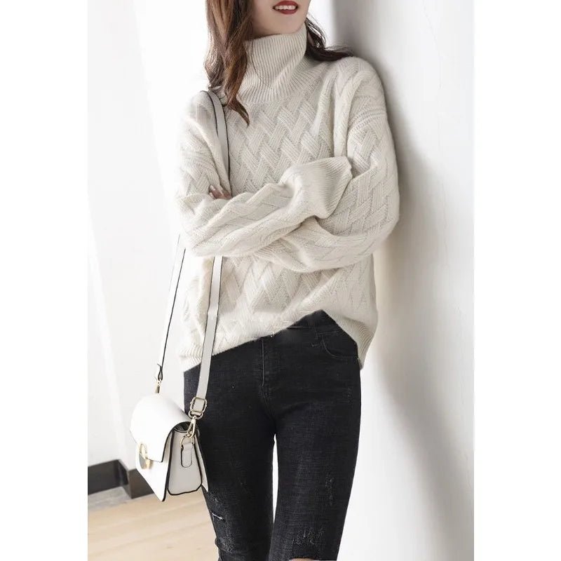 Cable-Knit Sweater | Wool Blend | Cozy and Timeless