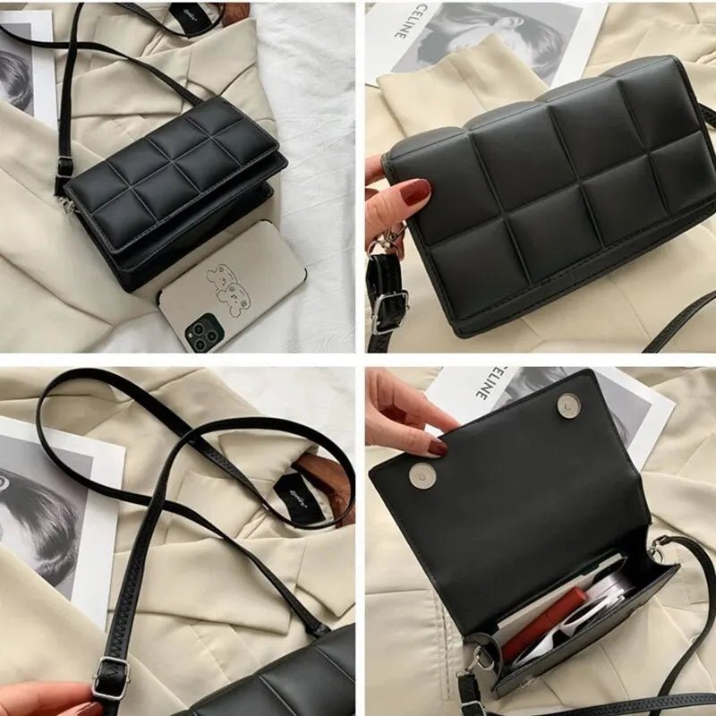Quilted Crossbody Bag | Adjustable Strap | Compact Design