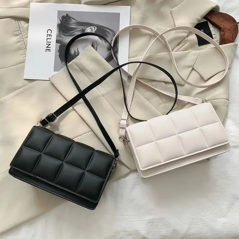 Quilted Crossbody Bag | Adjustable Strap | Compact Design