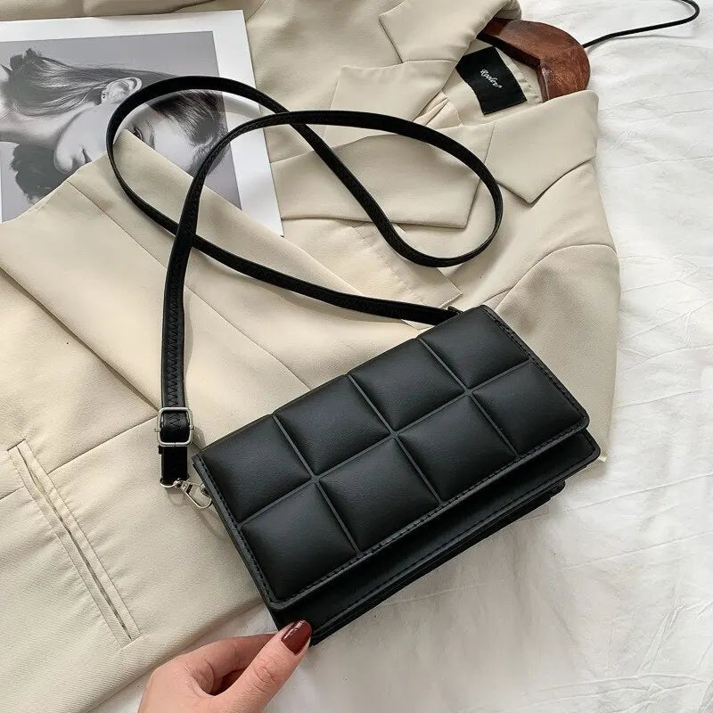 Quilted Crossbody Bag | Adjustable Strap | Compact Design