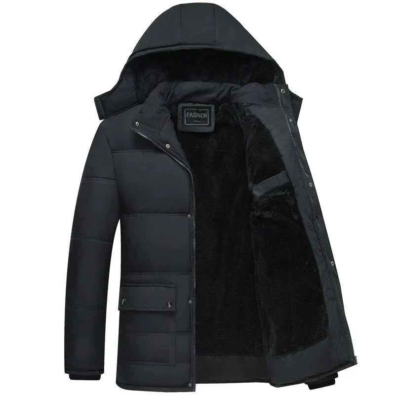 Puffer Parka Jacket with Hood | Windproof Winter Outerwear