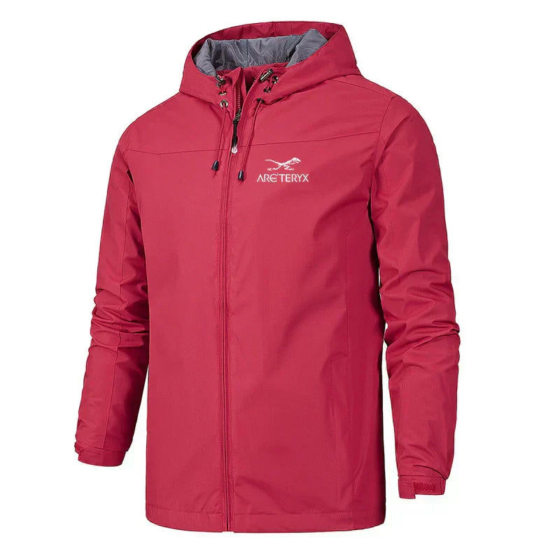 Men's Waterproof Shell Jacket | Lightweight Windbreaker with Hood for Rainy Days
