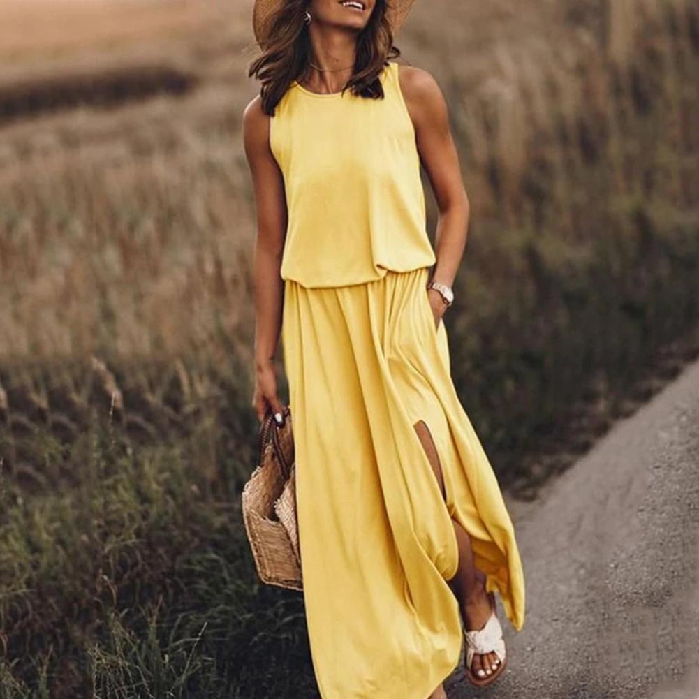 Sleeveless Flowy Maxi Dress | Lightweight & Relaxed | Perfect for Summer Days