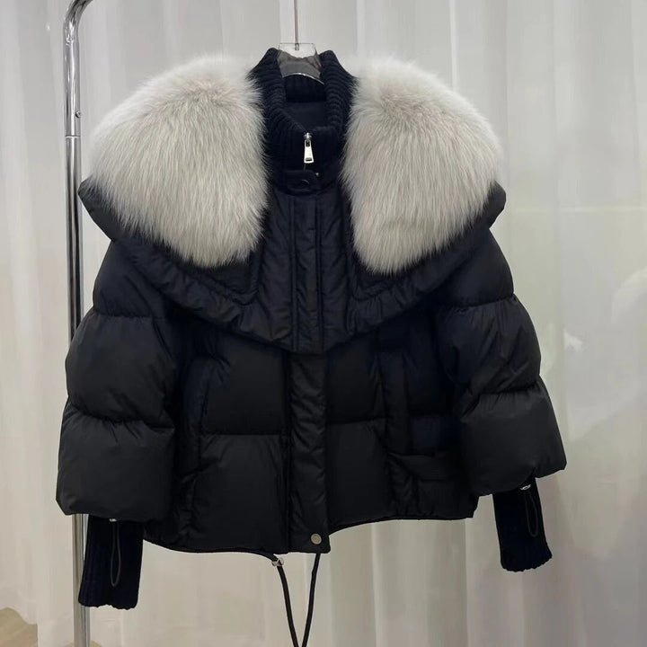 Faux Fur Trim Puffer Jacket | Luxe Winter Warmth | Short Quilted Design | Cold-Weather Essential