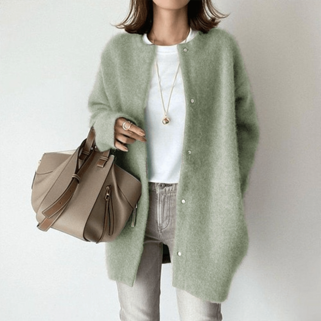 Oversized Knit Cardigan | Open-Front Design | Soft acrylic Blend | Casual Layering